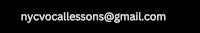 the logo for ny voice lessons on a black background